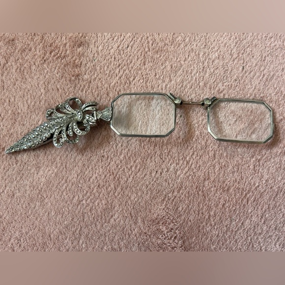 Accessories - Unique Antique Silver Art Deco Lorgnette